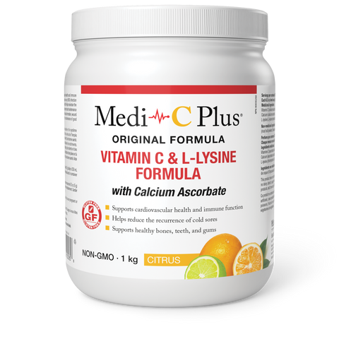 Medi-C Plus Original Formula - Citrus Flavour - 1kg - Preferred Nutrition - Health & Body Nutrition