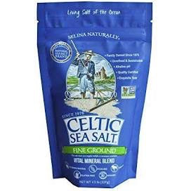 Celtic Sea Salt Fine Ground - 227g - Selina Naturally - Health & Body Nutrition 