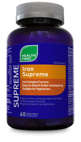 Iron Supreme - 60vcaps - Health First - Health & Body Nutrition 